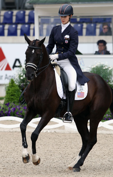 Caroline Roffman and Sagacious HF competing at the Aachen Under-25. © 2013 Ken Braddick/dressage-news.com