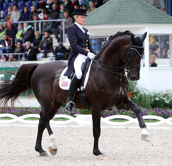 Tina Konyot and Calecto V. © 2013 Ken Braddick/dressage-news.com