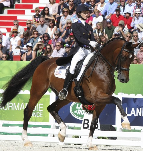 Laura Graves and Verdades of the USA, from unknown into 5th place © Ilse Schwarz dressage-news.com