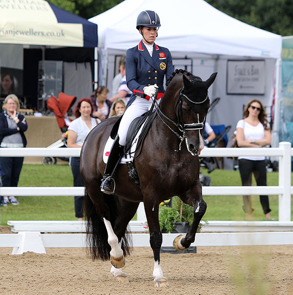 Valegro ridden by Charlotte Dujardin in the Hartpury Festival of Dressage CDI3* Grand Prix. © 2016 Ken Braddick/dressage-news.com