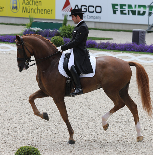 Severo Jesus Jurado Lopez and Lorenzo showed extraordinary gaits through the freestyle © Ilse Schwarz/dressage-news.com